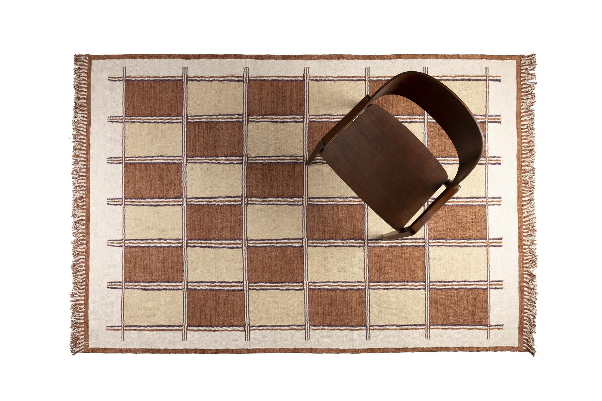 Dutchbone Gambit Beige/Terra Cotton Rug 160 x 230 cm