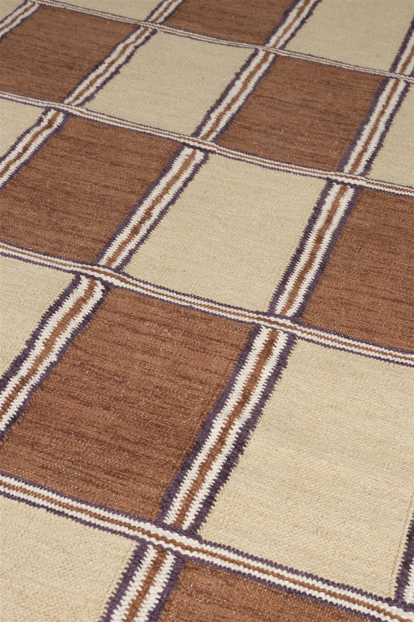 Dutchbone Gambit Beige/Terra Cotton Rug 160 x 230 cm