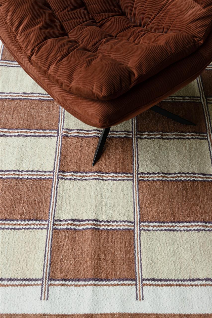 Dutchbone Gambit Beige/Terra Cotton Rug 200 x 300 cm