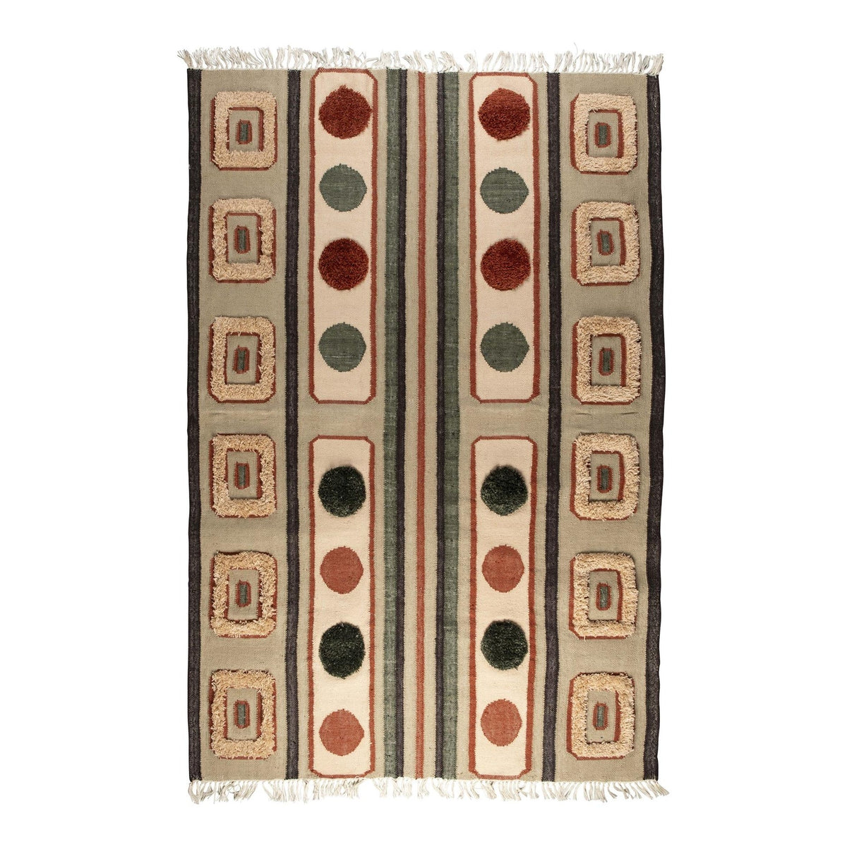 Dutchbone Haydon Grey Polyester Rug 160 x 230 cm