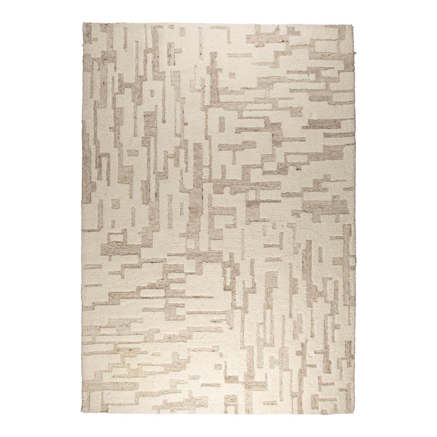 Zuiver Hills Beige Wool Rug 160 x 230 cm