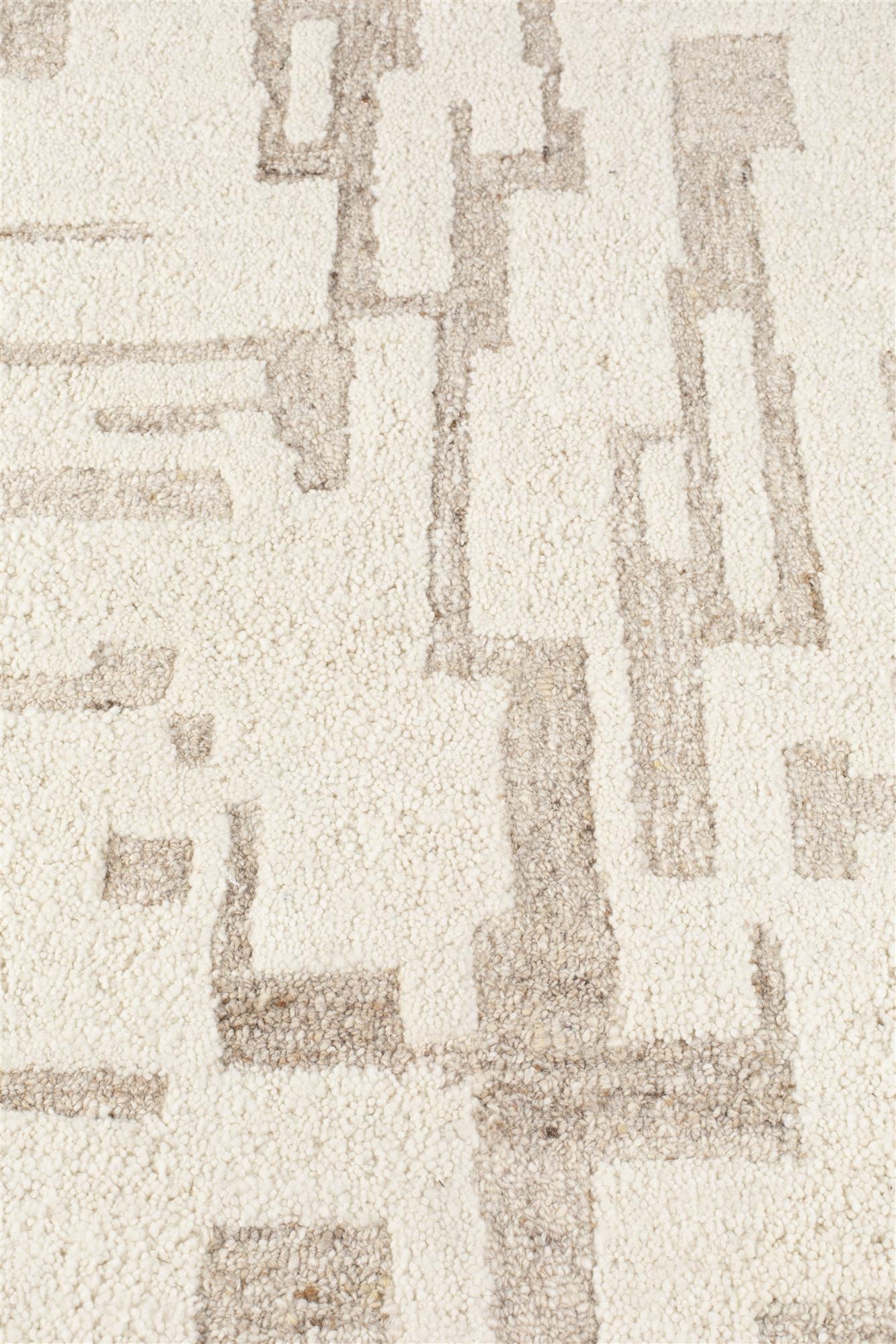 Zuiver Hills Beige Wool Rug 160 x 230 cm