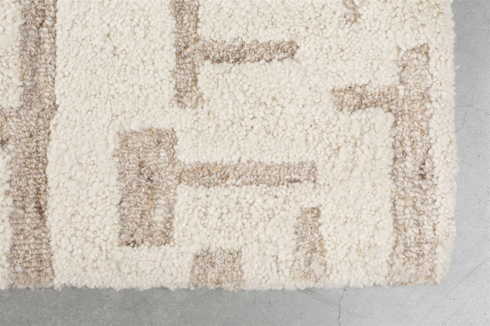 Zuiver Hills Beige Wool Rug 160 x 230 cm