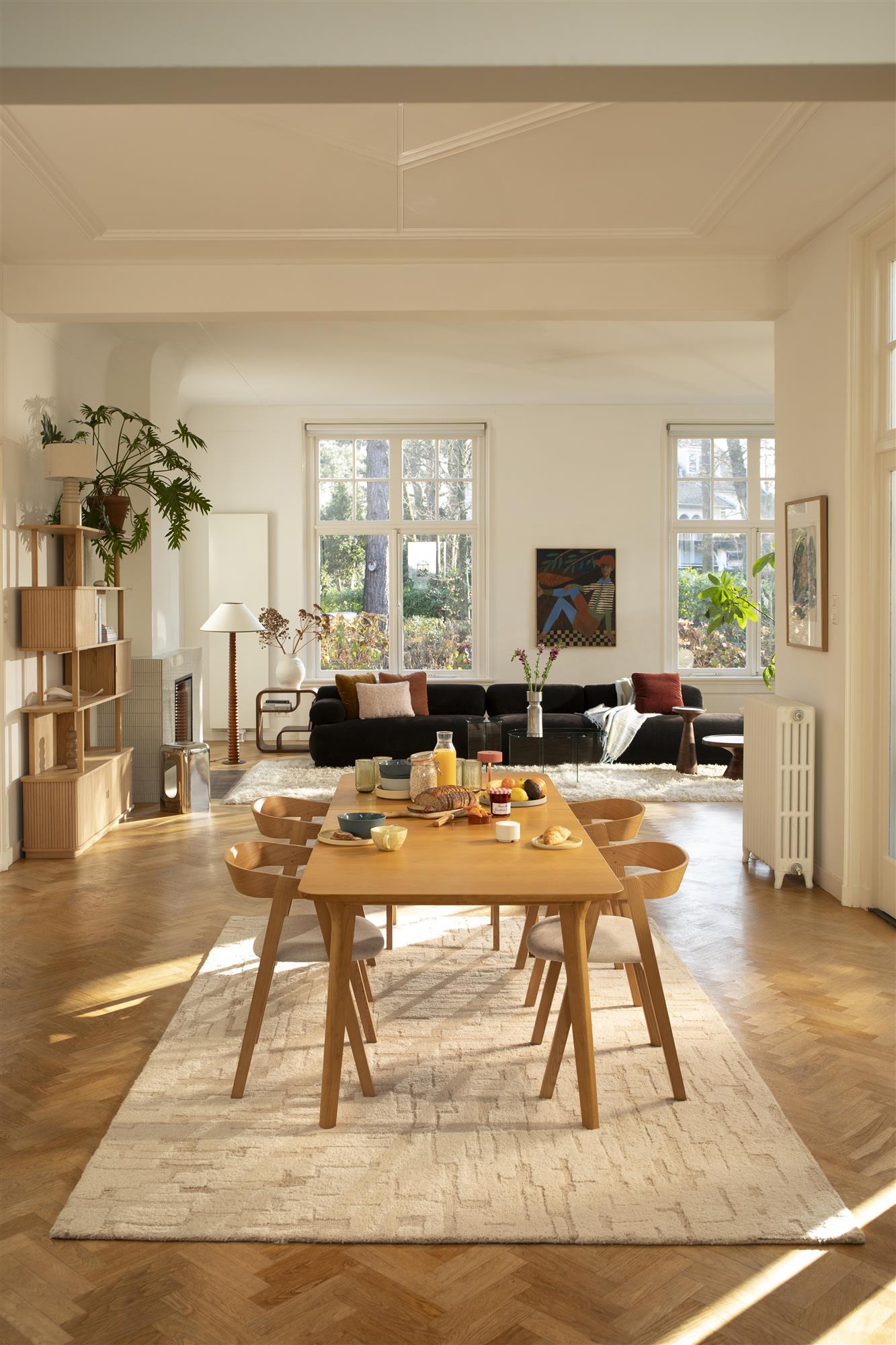 Zuiver Hills Beige Wool Rug 160 x 230 cm