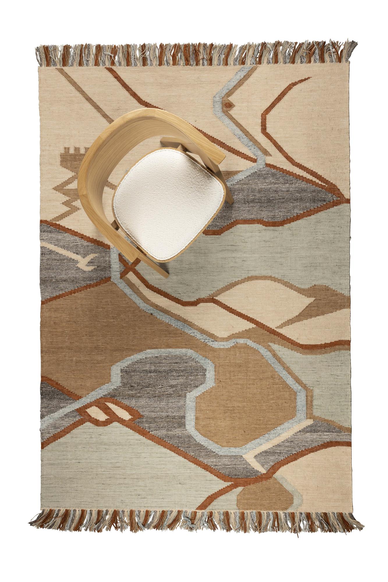 Zuiver Saigon Orange Upcycled PET Rug 160 x 230 cm