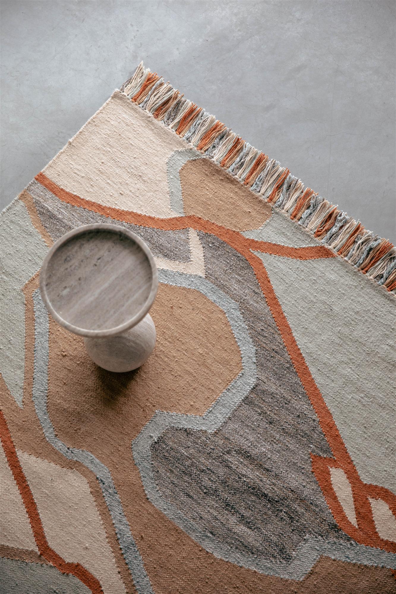 Zuiver Saigon Orange Upcycled PET Rug 160 x 230 cm