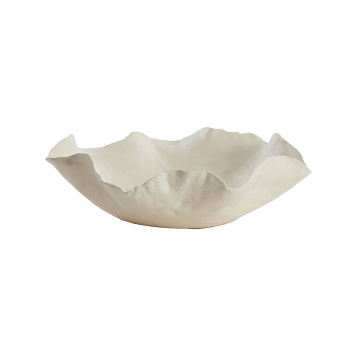 Banda Cream Ceramic Decorative Bowl