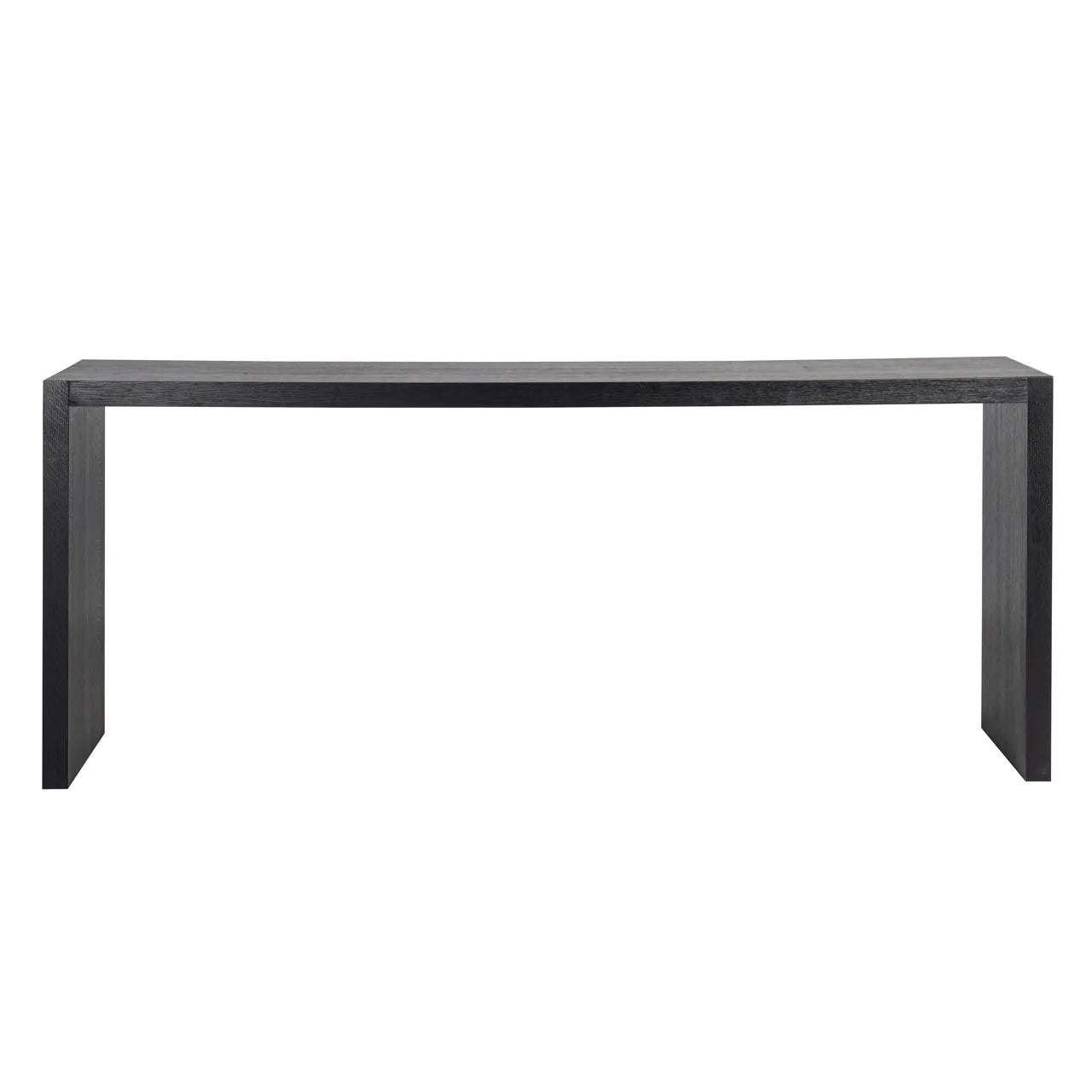 Richmond Interiors Oakura Black Oak Wood Console Table