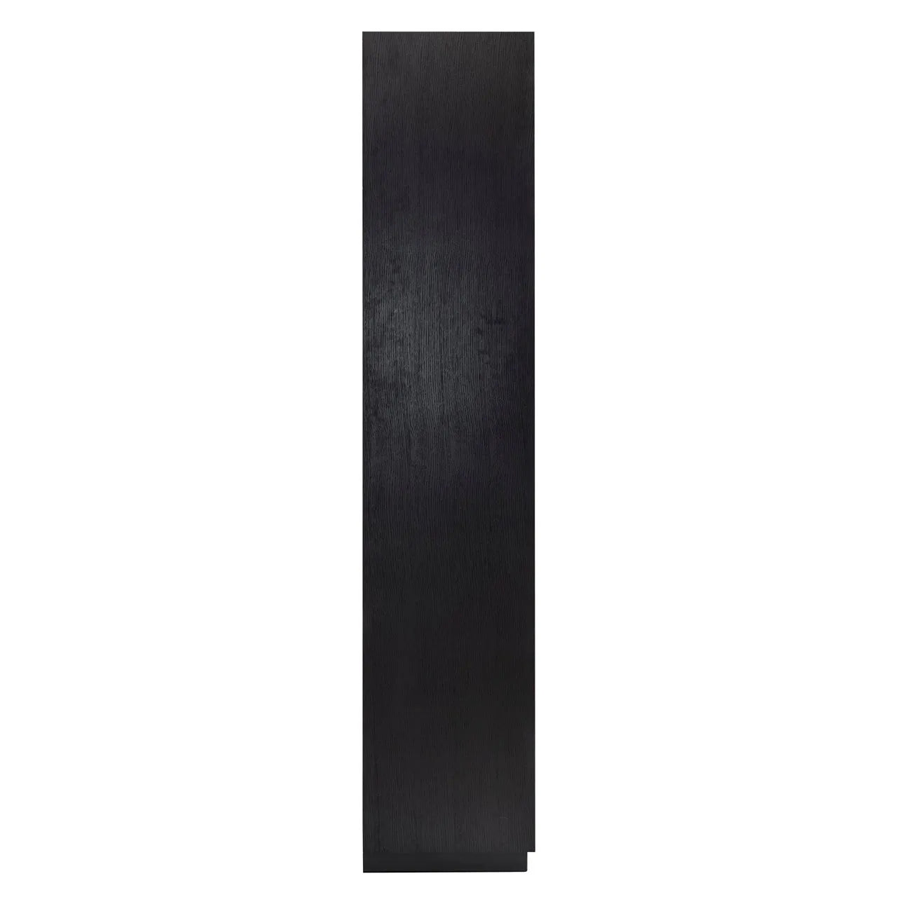 Richmond Interiors Oakura Black Oak Wood Open Display Unit | 2 Doors