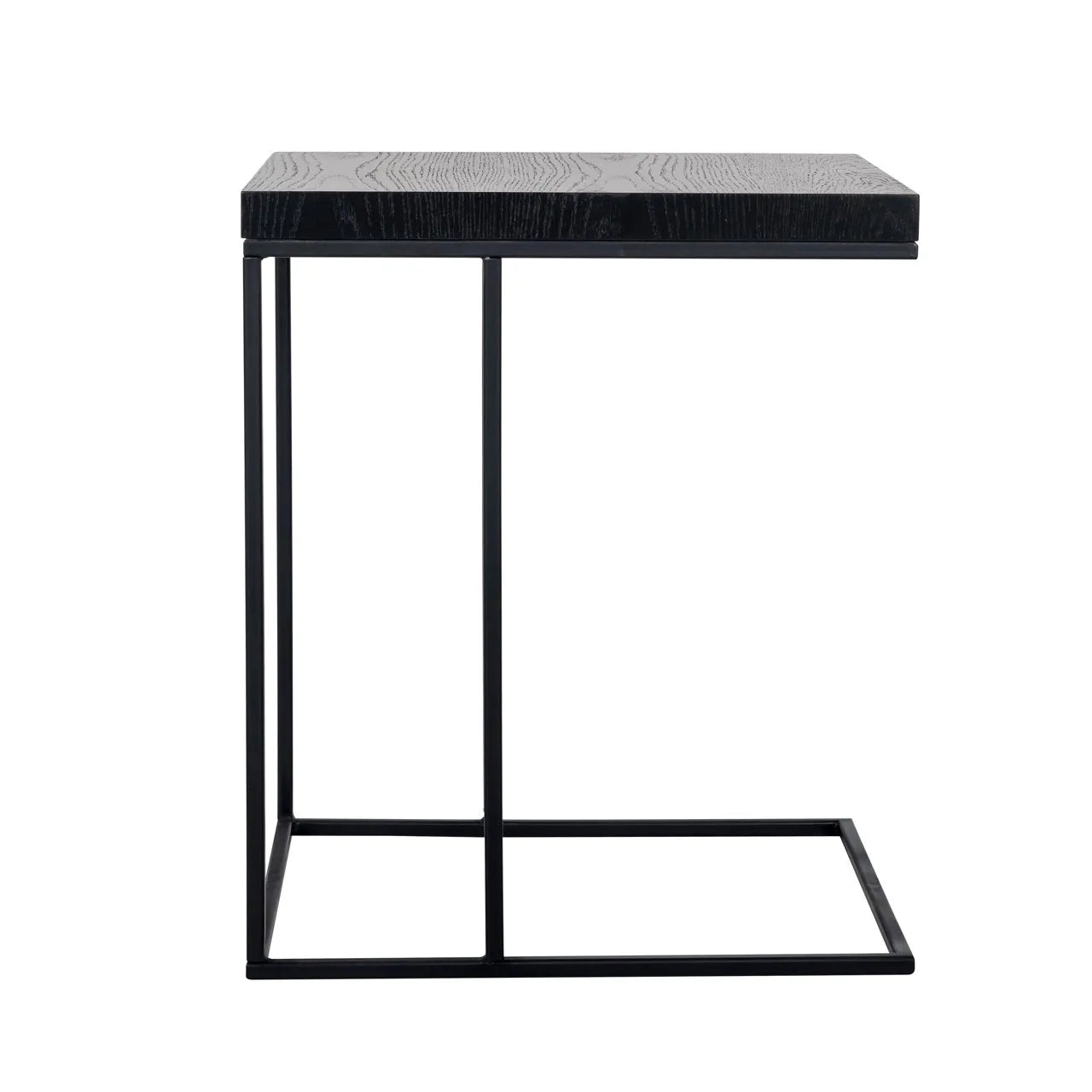 Richmond Interiors Oakura Black Oak Wood Square Side Table