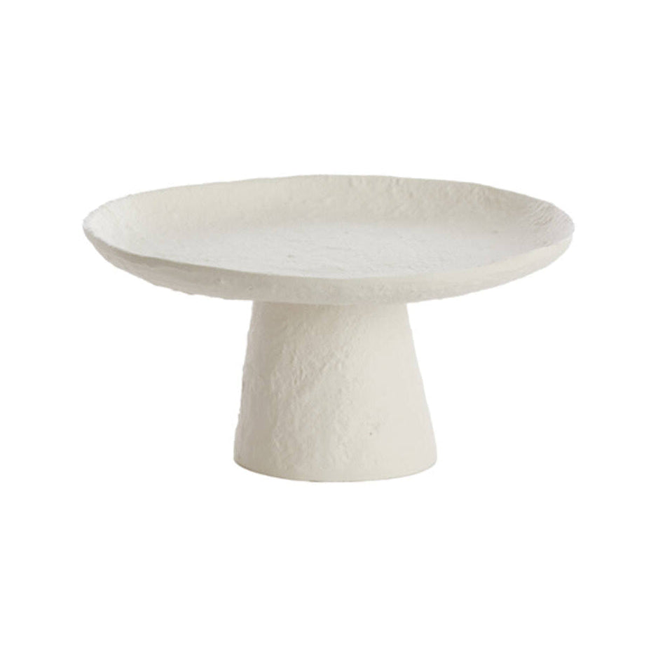 Ota Cream Metal Decorative Bowl on Stand 24.5cm