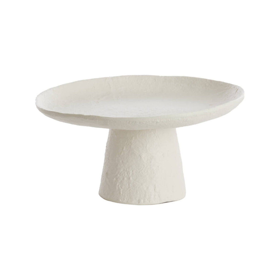 Ota Cream Metal Decorative Bowl on Stand 16cm