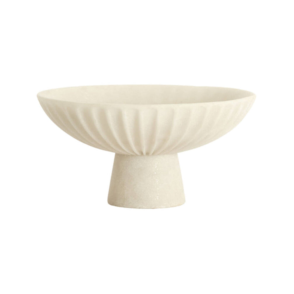 Shila Cream Decorative Bowl on Stand 30.5cm
