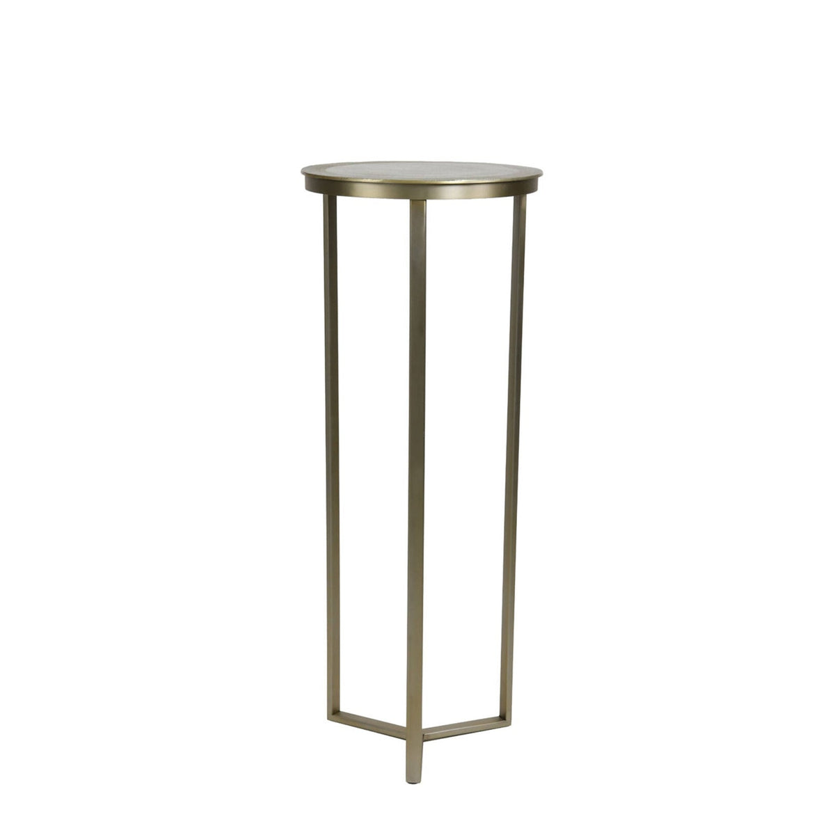 Retiro Light Gold Metal Plinth 101cm
