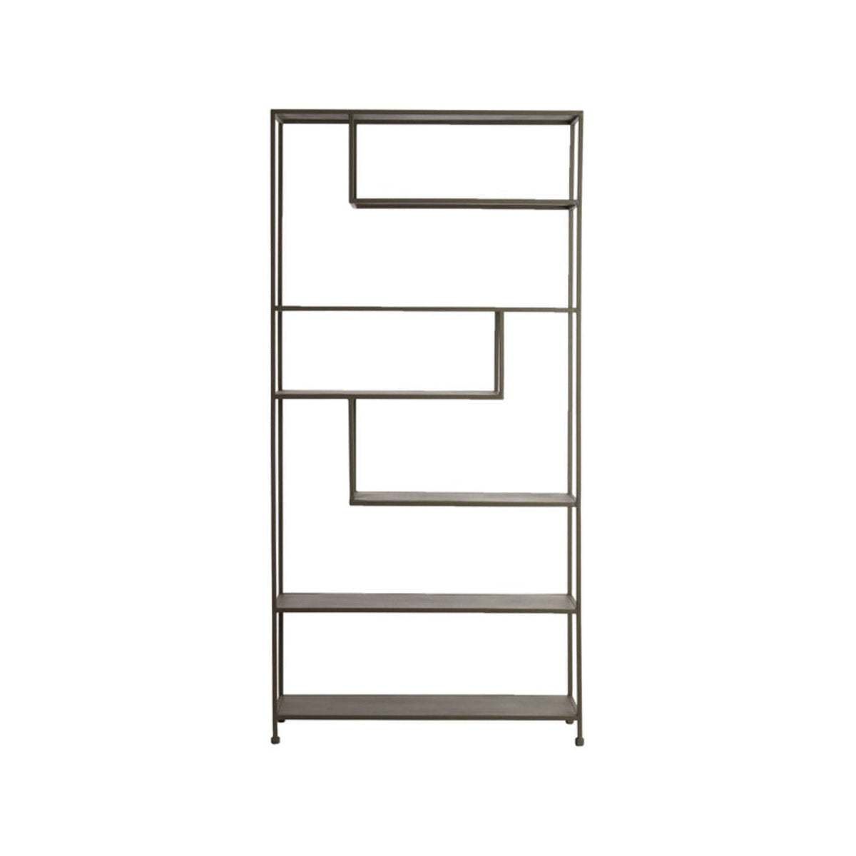 Ylaya Matt Brown Metal Open Display Unit