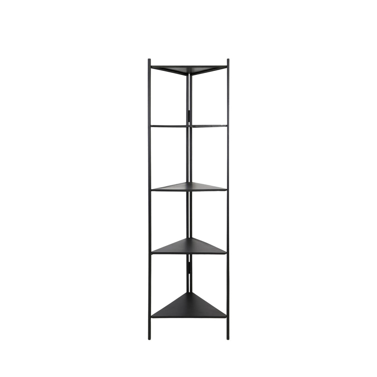 Black Metal Open Corner Display Unit