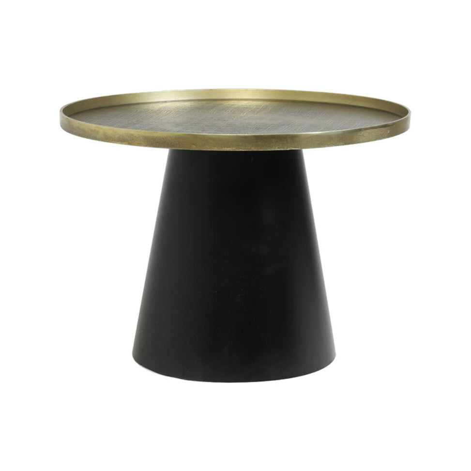 Popeta Antique Bronze & Black Coffee Table