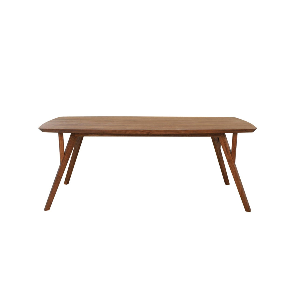 Quenza Brown Acacia Wood Rectangular Dining Table 200cm