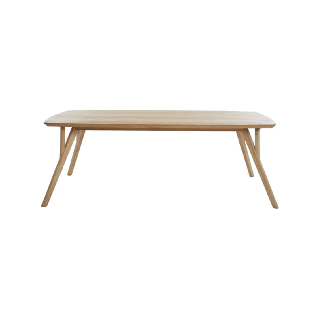 Quenza Natural Mango Wood Rectangular Dining Table 220cm