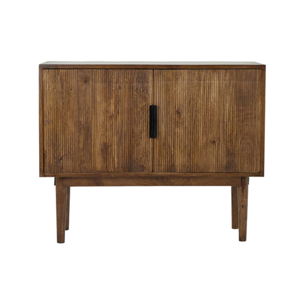 Bitika Dark Brown Wood Storage Cabinet 100cm