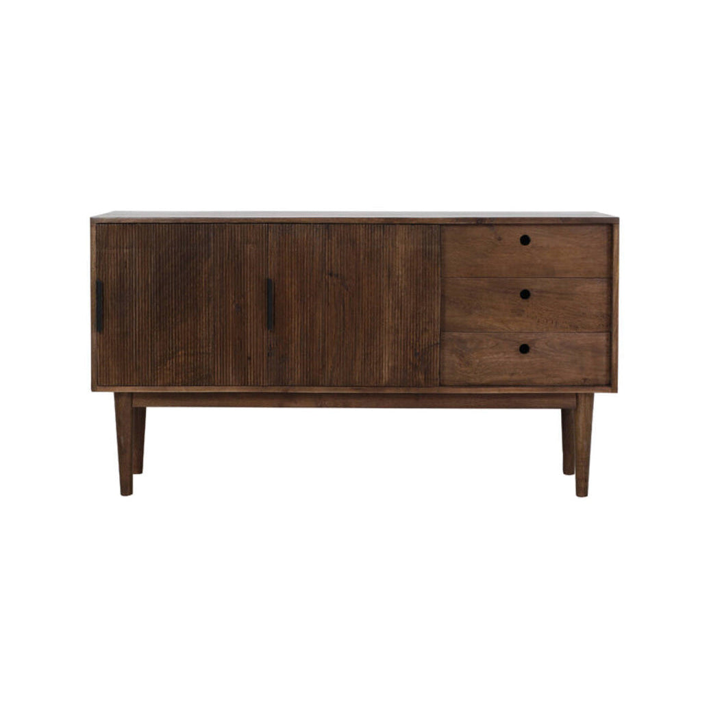 Bitika Dark Brown Wood Storage Cabinet 150cm