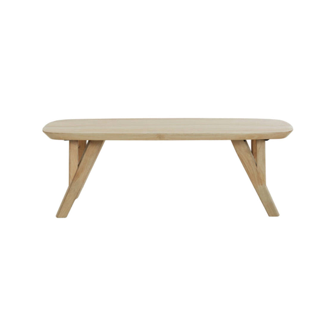 Quenza Natural Mango Rustic Wood Rectangular Coffee Table