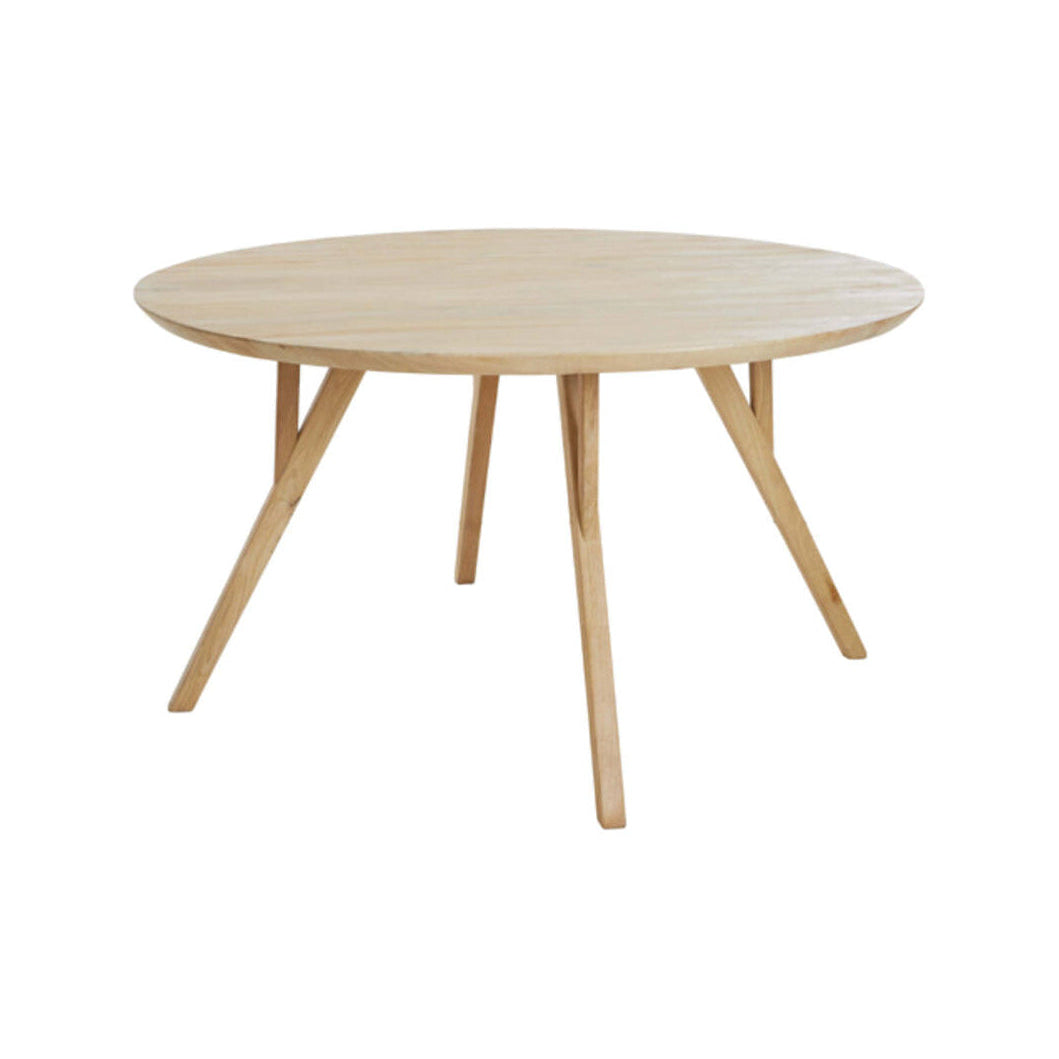 Quenza Natural Mango Wood Round Dining Table 120cm