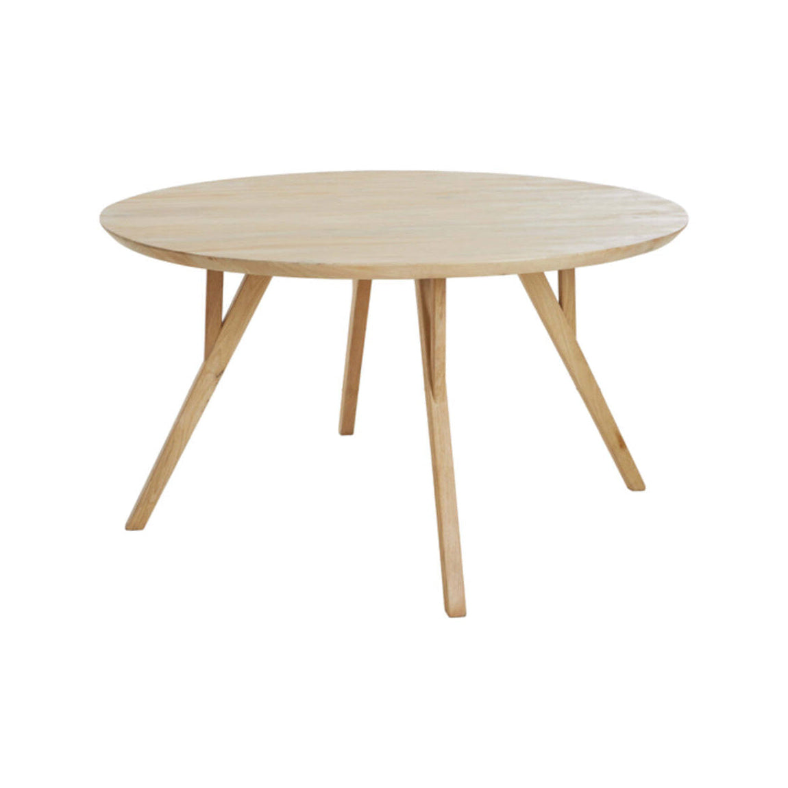 Quenza Natural Mango Wood Round Dining Table 140cm