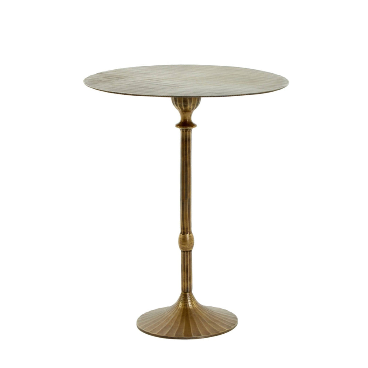 Janna Antique Bronze Metal Round Side Table 60cm