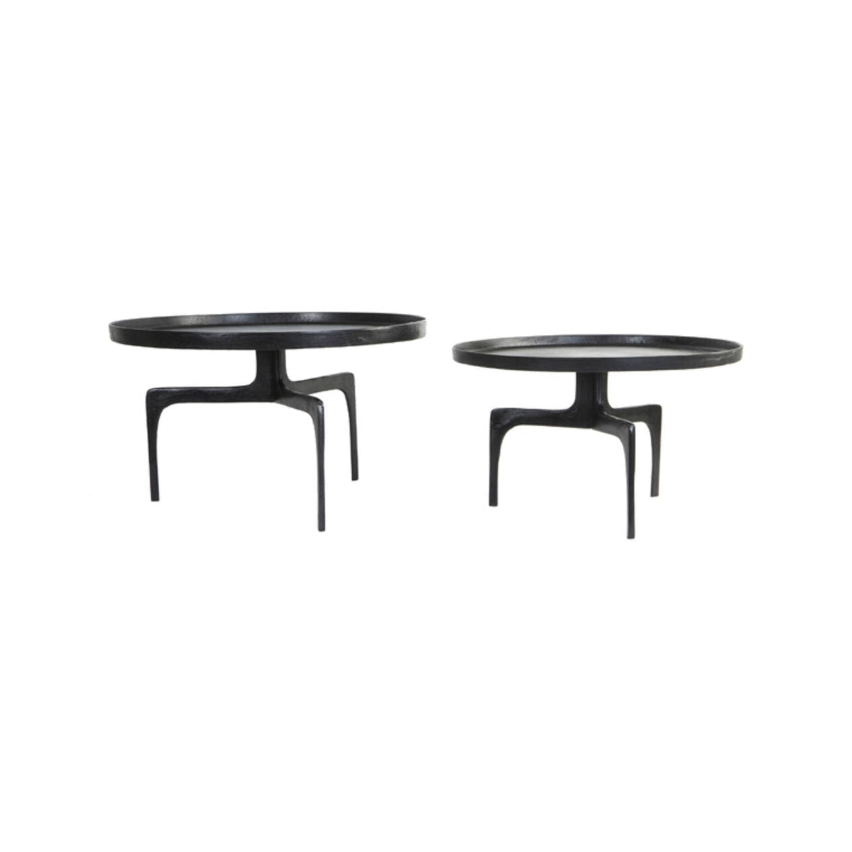 Pano Set of 2 Dark Bronze Coffee Tables