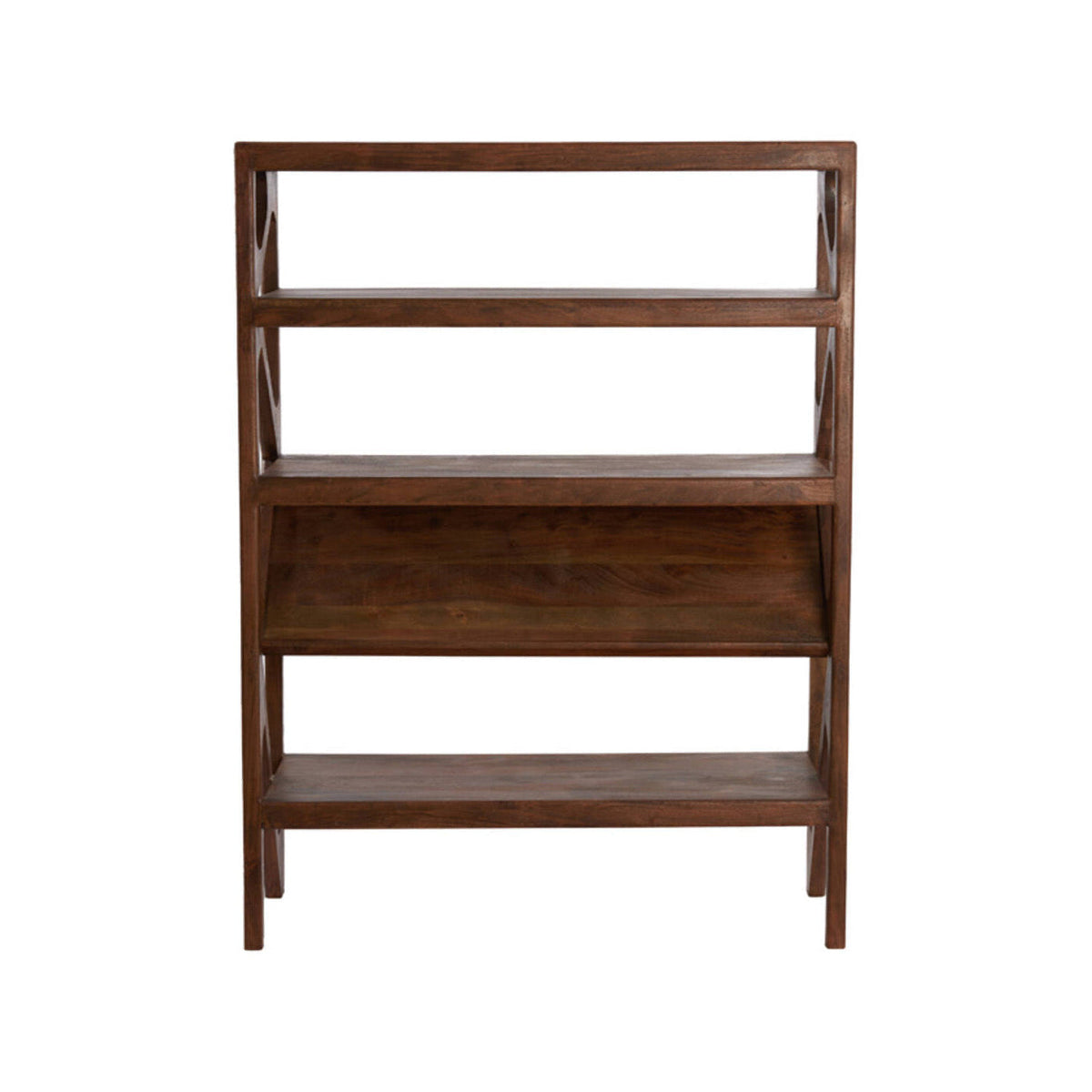 Yuki Dark Brown Acacia Wood Open Display Unit