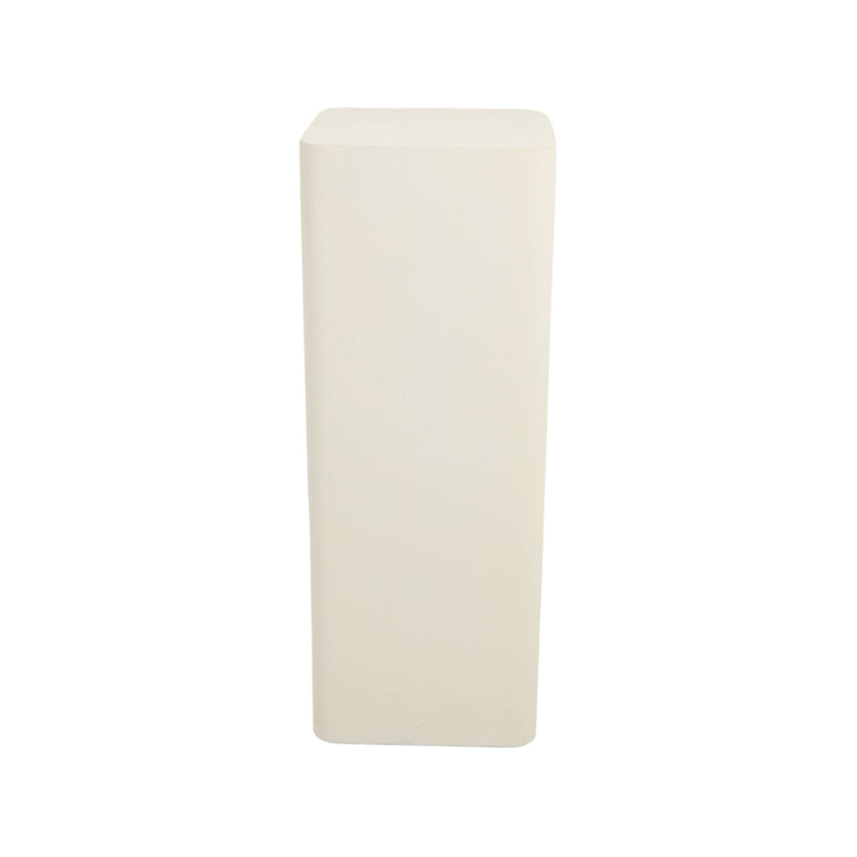 Alurio Cream Crackle Metal Plinth 80cm