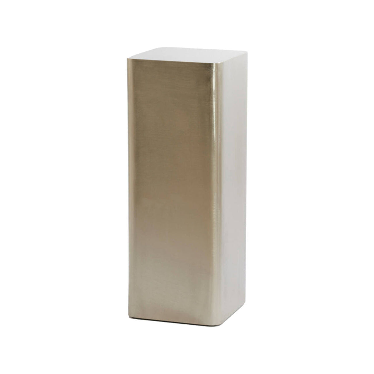 Alurio Satin Nickel Metal Plinth 80cm