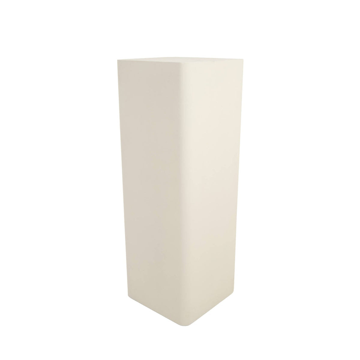 Alurio Cream Crackle Metal Plinth 100cm