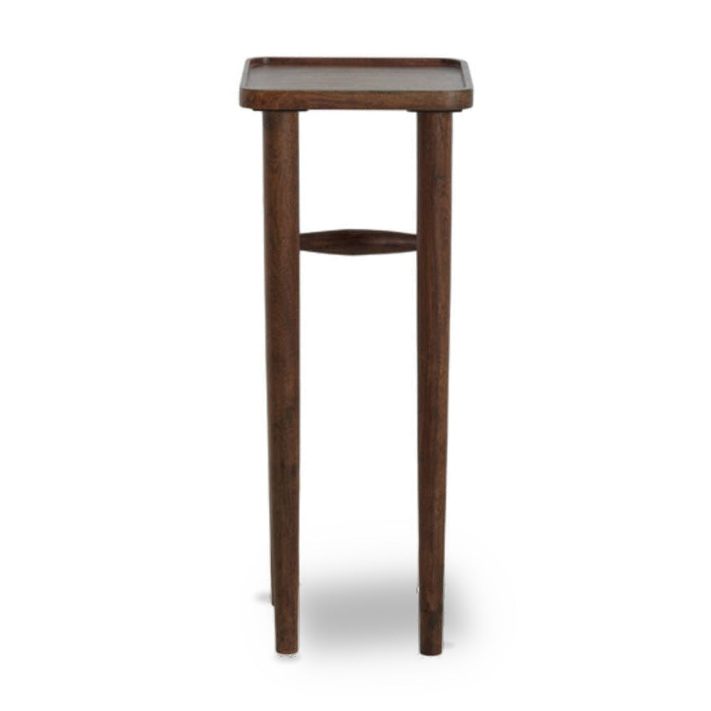 Qiano Brown Acacia Wood Plinth 80cm