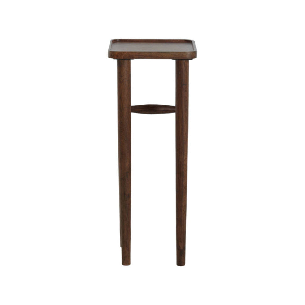 Qiano Brown Acacia Wood Plinth 80cm