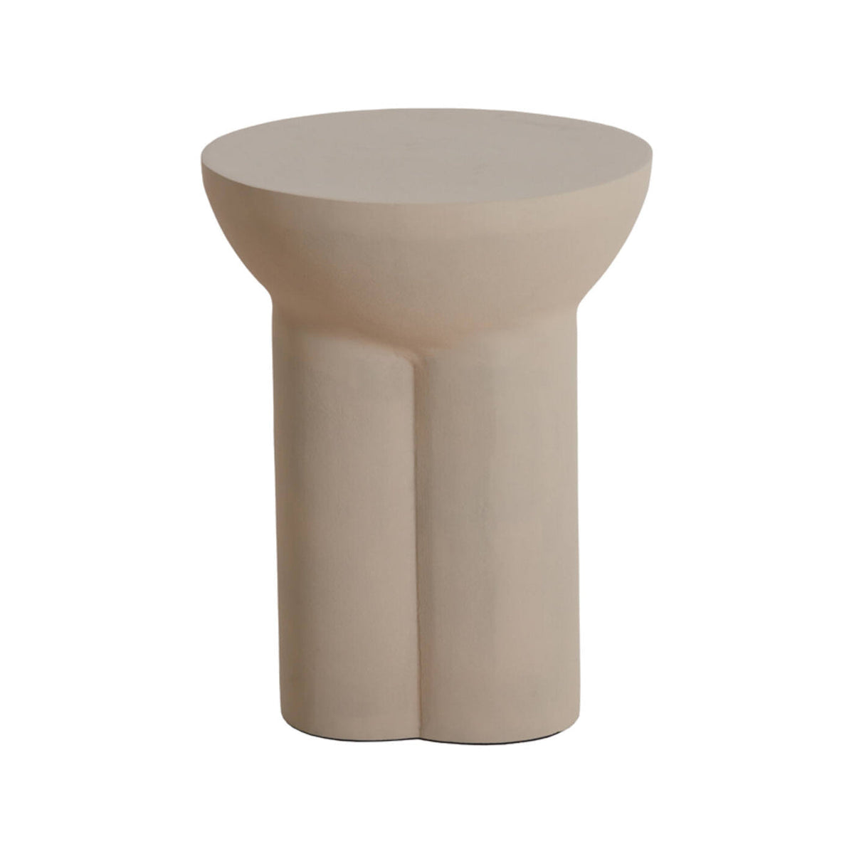 Polinna Matt Sand Side Table