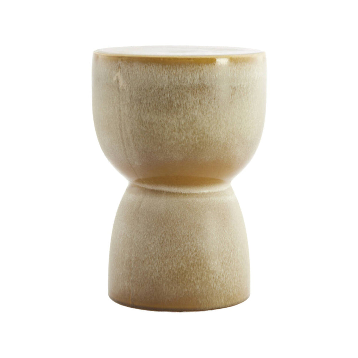 Finca Matt Olive Green Ceramic Round Side Table