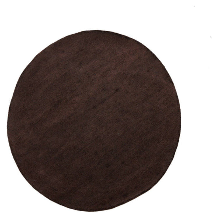 Arcola Dark Brown Round Rug 180cm