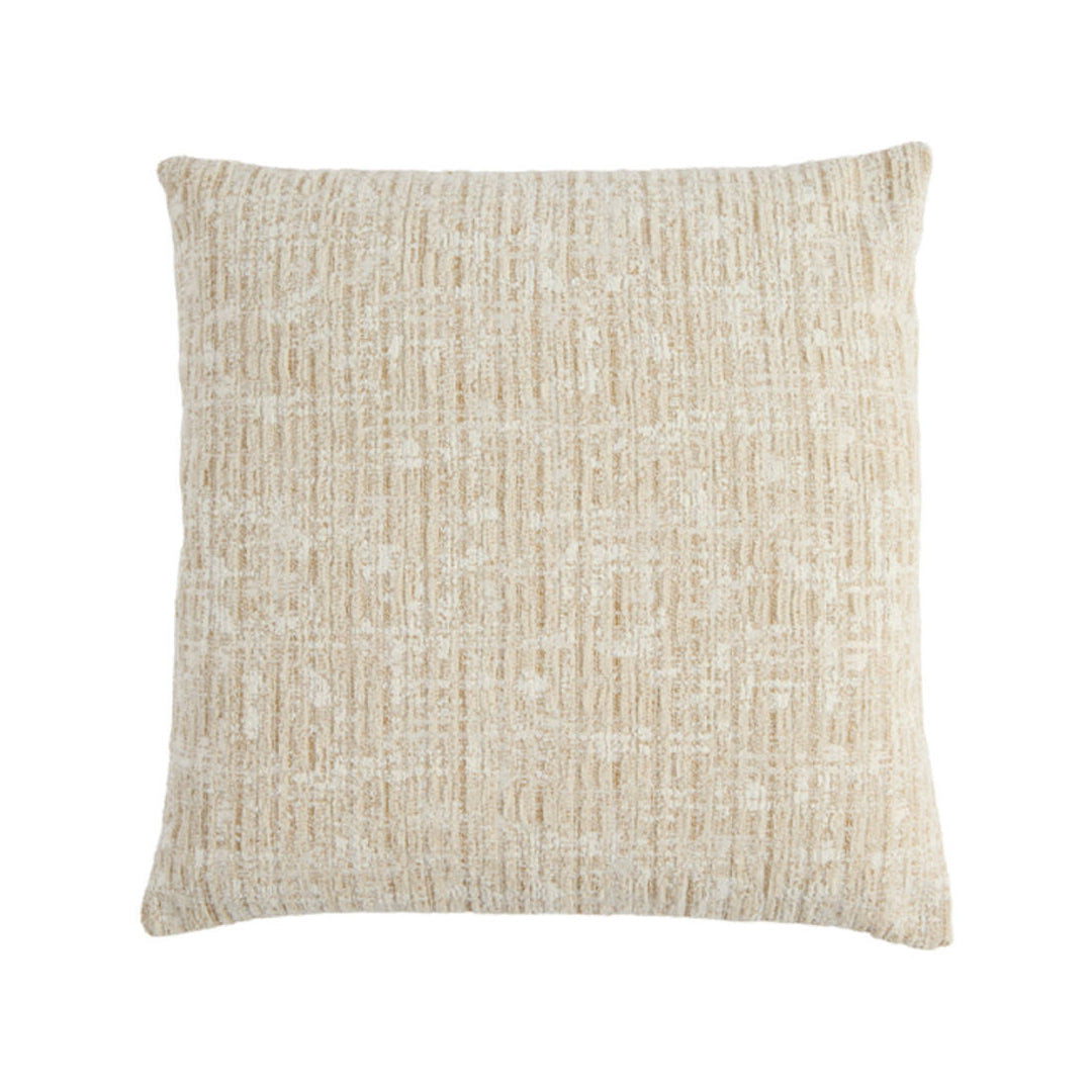 Salida Beige & Cream Textured Feather Filled Square Cushion 45x45cm