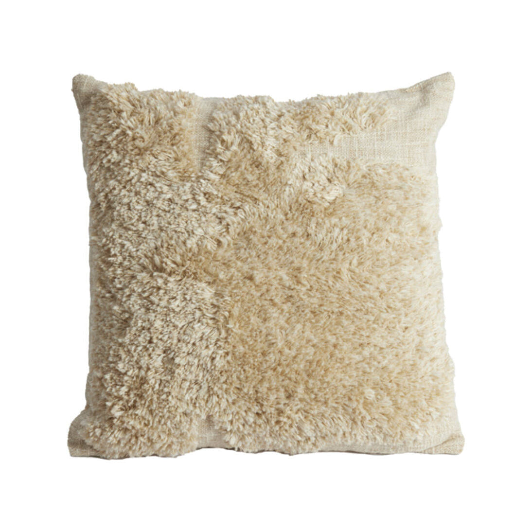 Javea Cream Textured Square Cushion 50x50cm