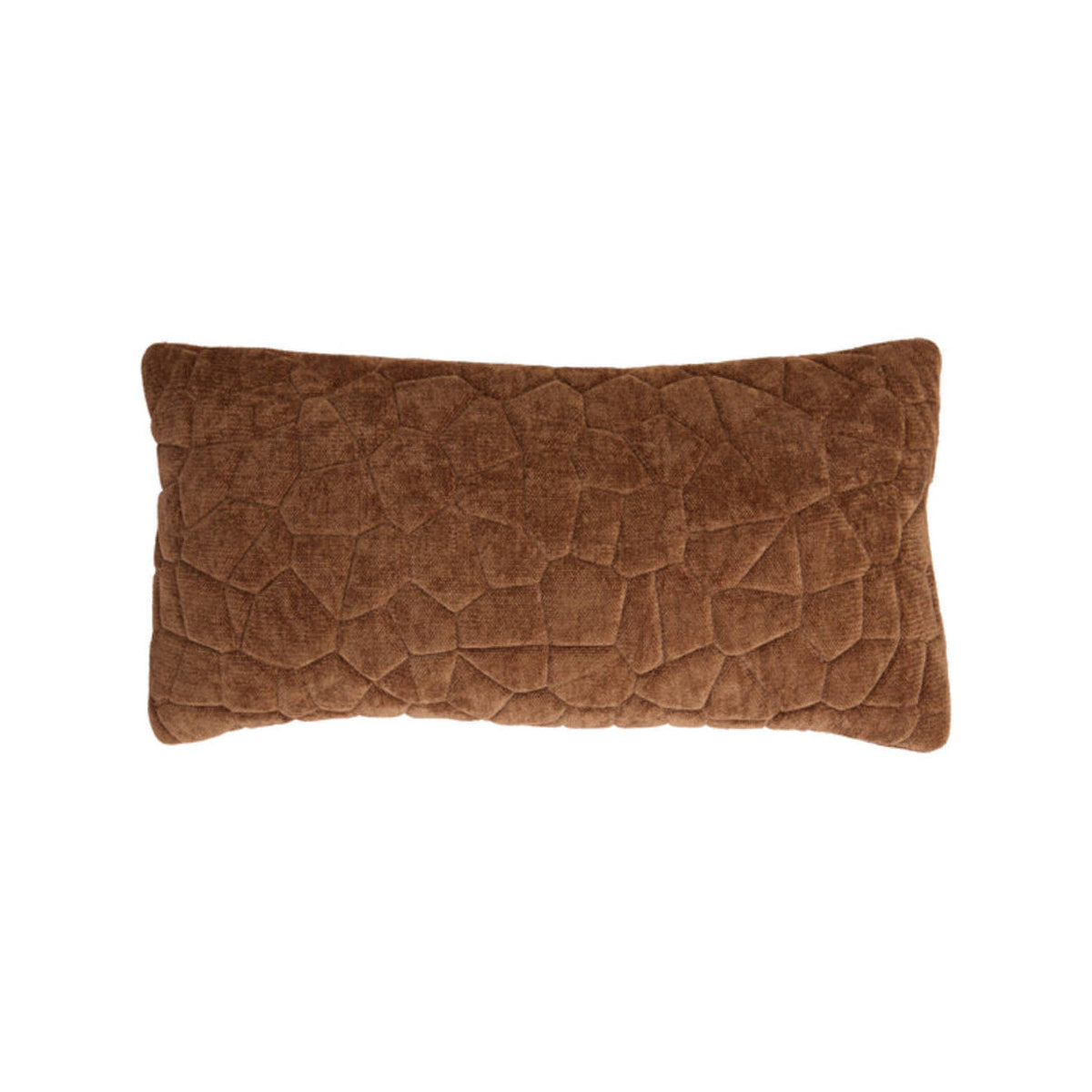 Kaluri Terracotta/Orange Textured Rectangular Cushion 60x30cm