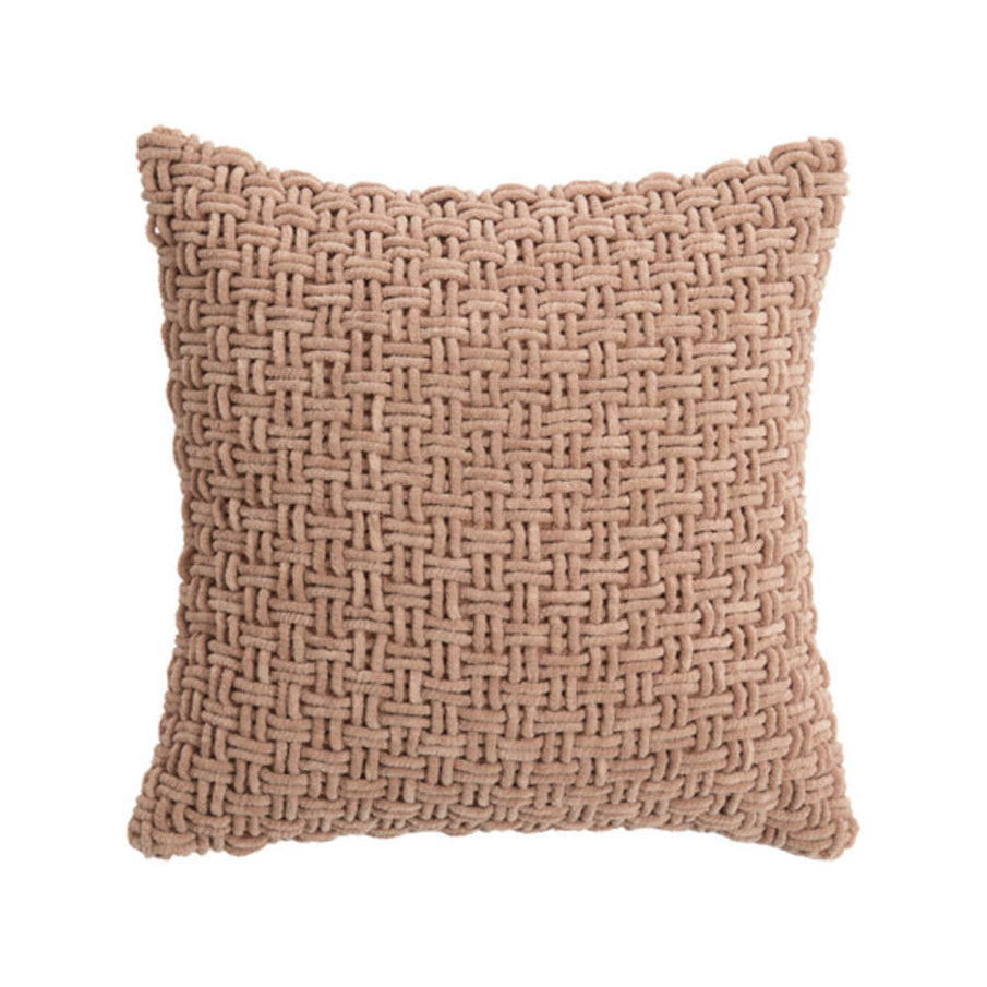 Dariva Dusty Pink Textured Square Cushion 45x45cm