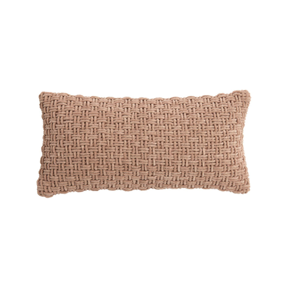 Dariva Dusty Pink Textured Rectangular Cushion 60x30cm