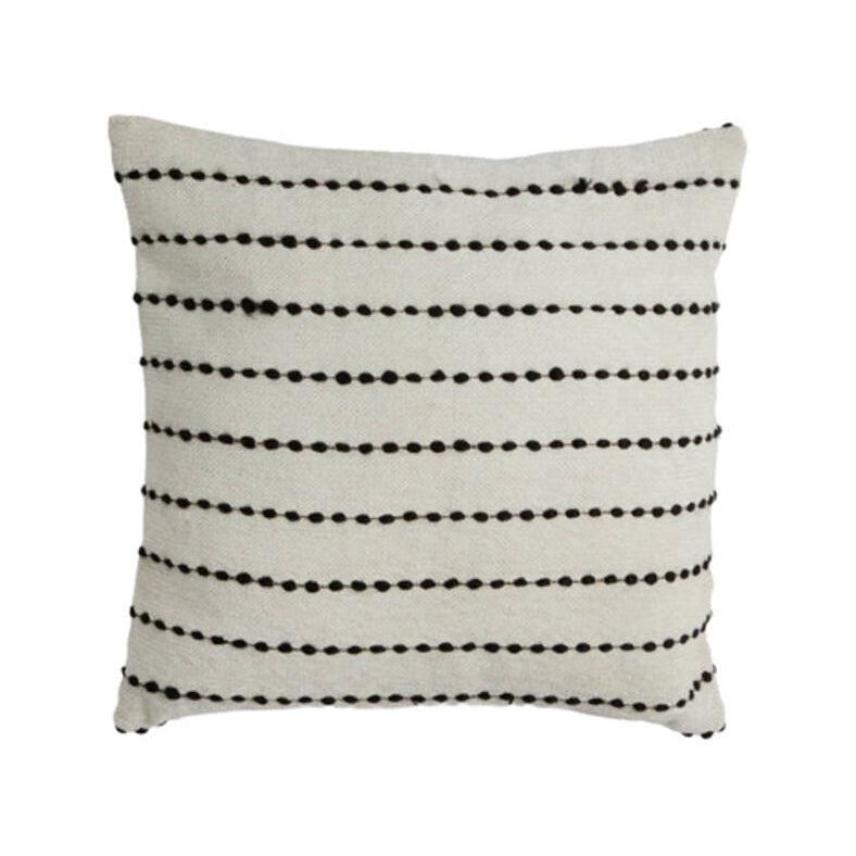 Linka Cream & Black Striped Square Cushion 45x45cm