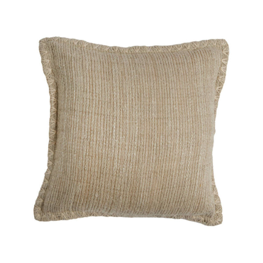 Dunio Beige & Cream Textured Square Cushion 45x45cm
