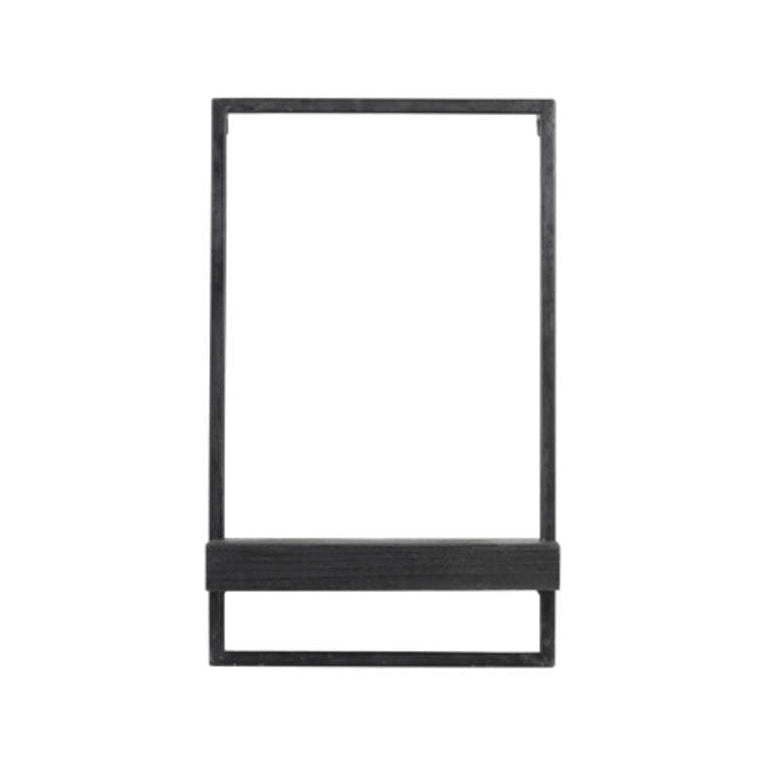 Maddison Matt Black Wood Wall Shelf 30cm