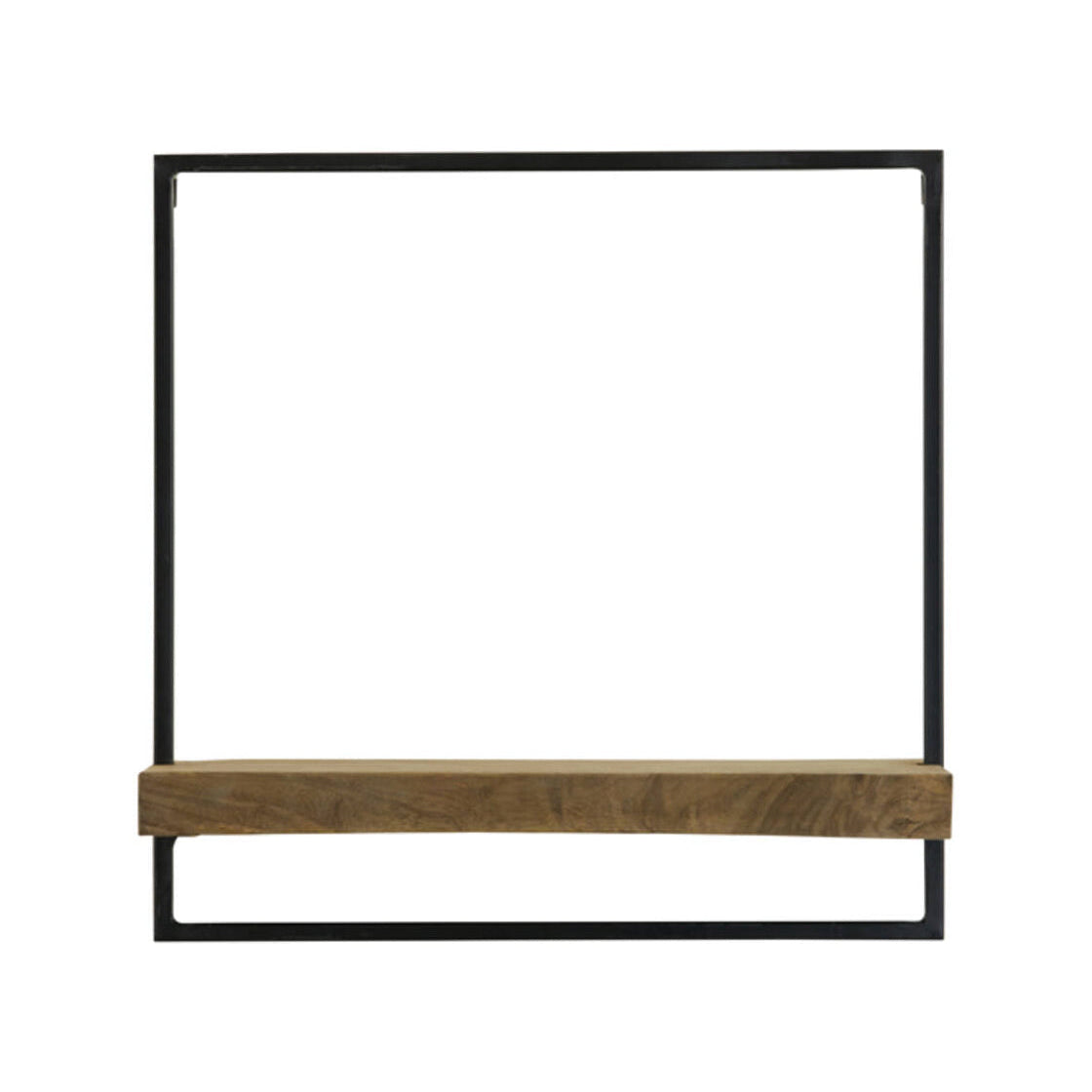 Maddison Dark Brown Wood Wall Shelf 50cm