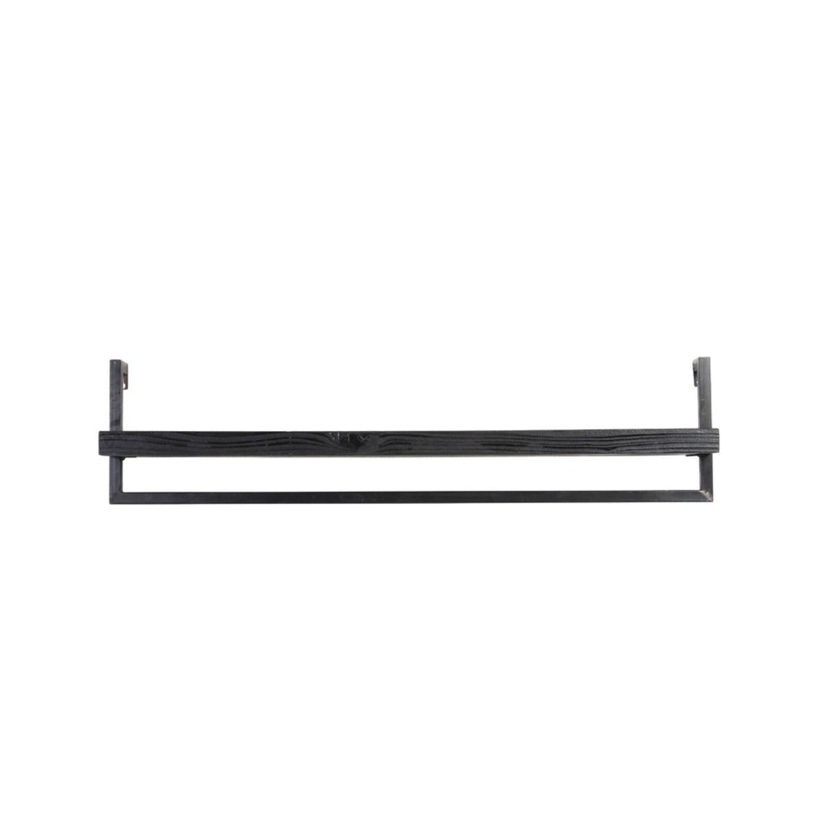 Maddison Matt Black Wood Wall Shelf 100cm