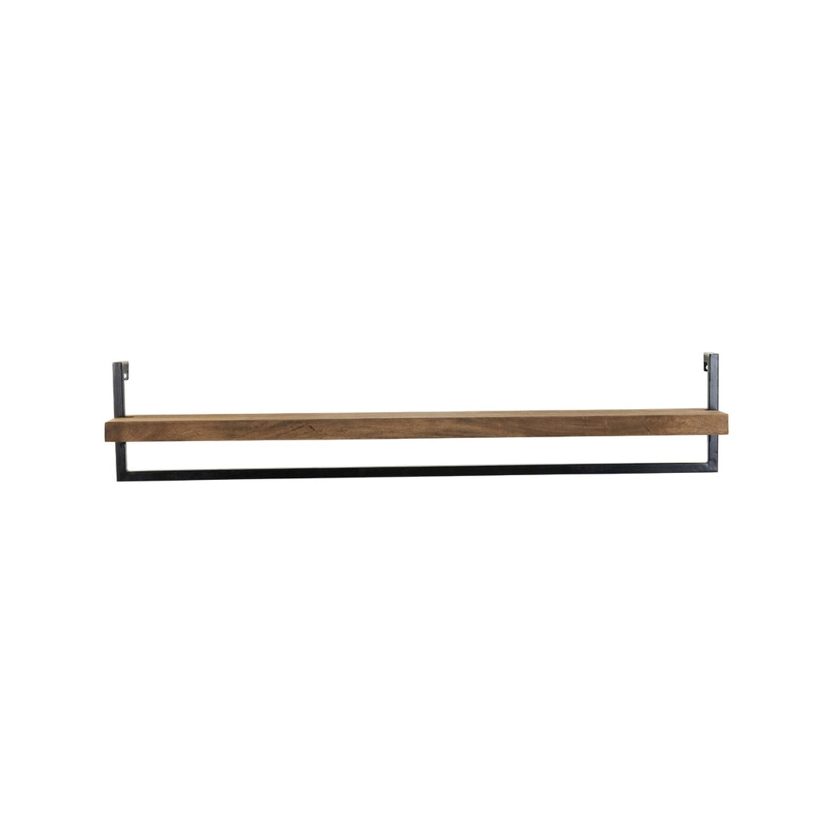 Maddison Dark Brown Wood Wall Shelf 120cm